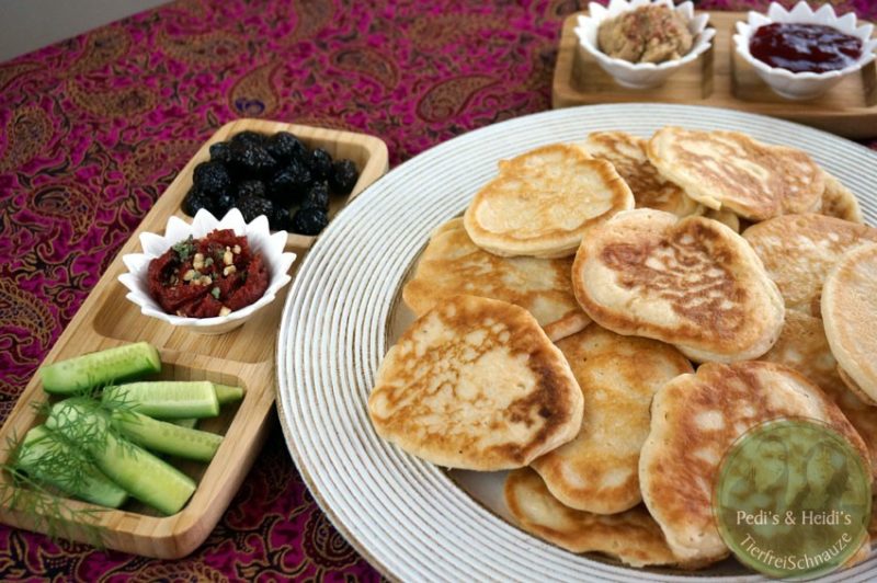 Türkische Joghurt Pancakes - Kaşık Dökmesi / vegan