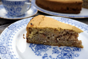 ein Stück Apfelkuchen